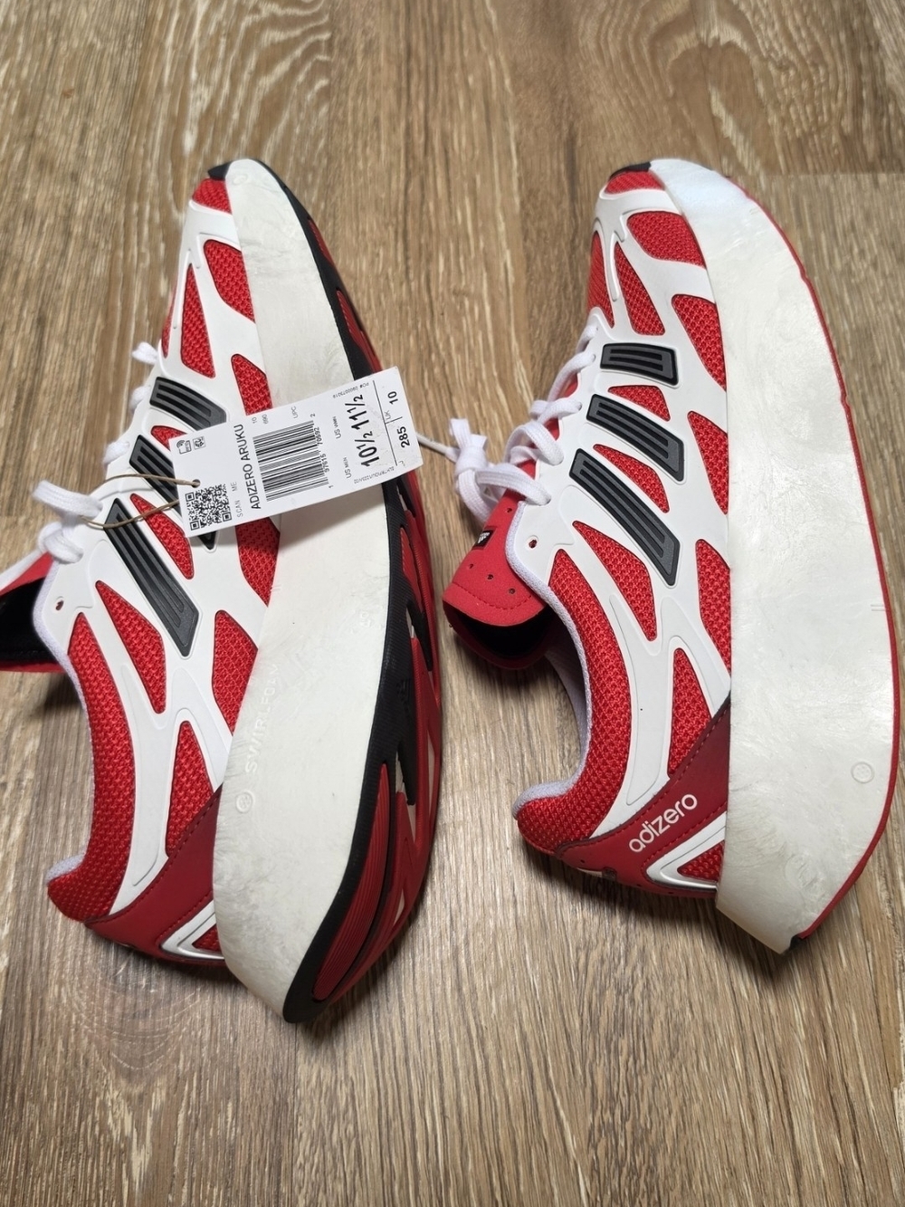 Adidas Adizero Men’s Sneakers - Red / White / Black SIZE 10.5 IN MEN/ WOMEN 11.5
